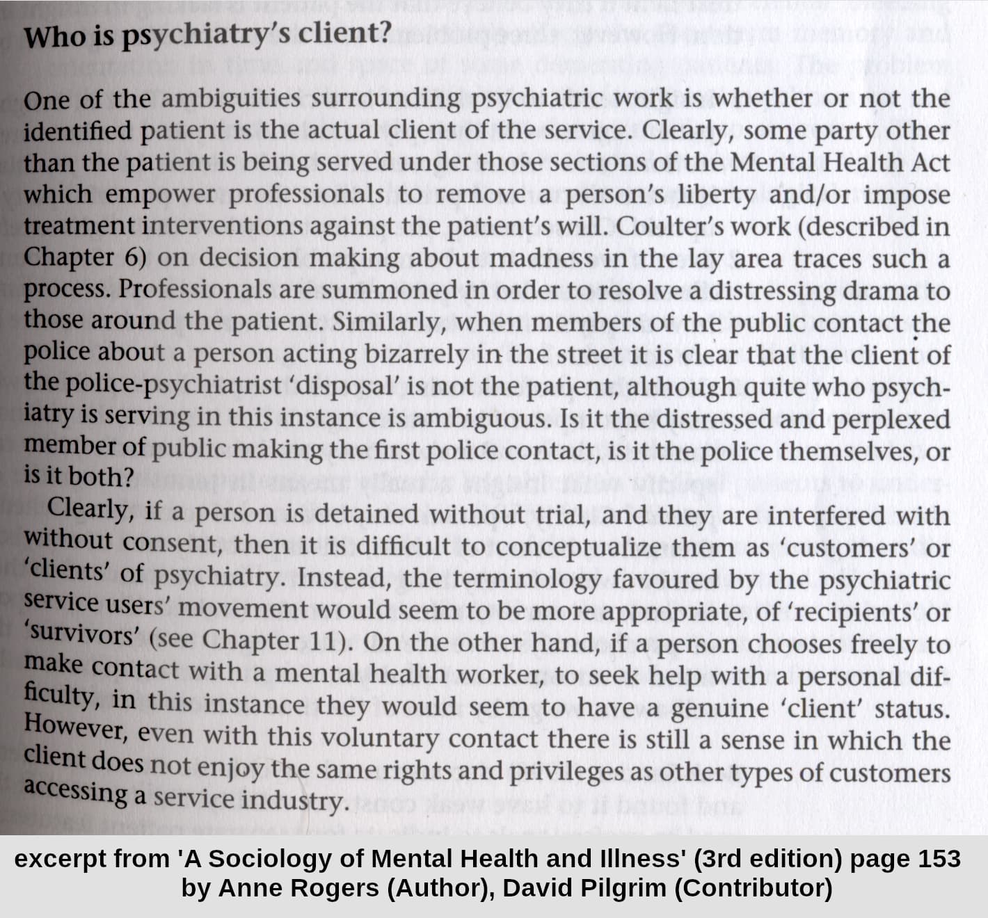 excerpt of 'real clients'